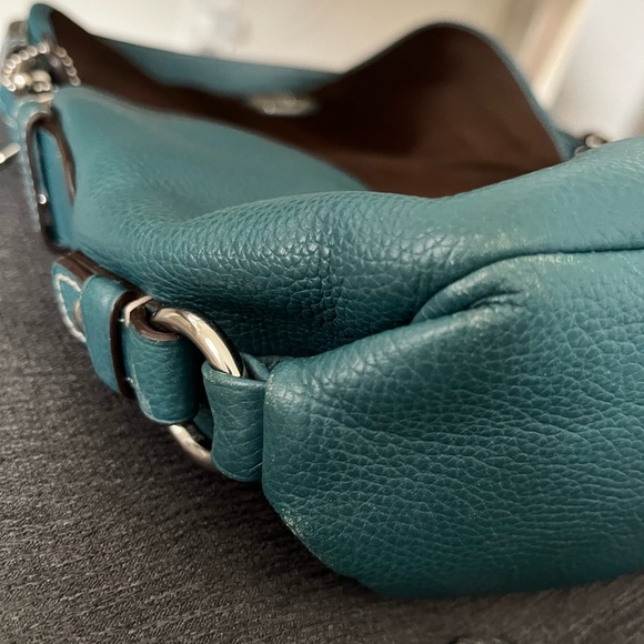 Coach Teal Leather Turn lock Flap Y2K😍😍😍 - Picture 10 of 16